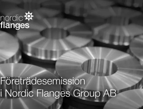 Företrädesemission i Nordic Flanges Group AB under april/maj 2024